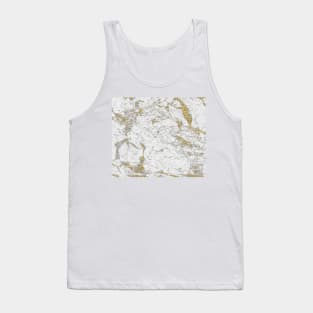 La Pelosa golden glitter marble Tank Top